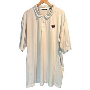 Cutter & Buck 3XT Georgia Bulldogs Polo White Dry Tec Moisture Wicking White